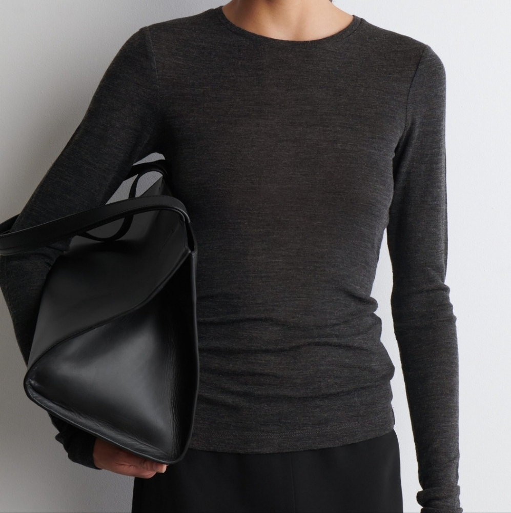 COS Charcoal Long Sleeve Tee